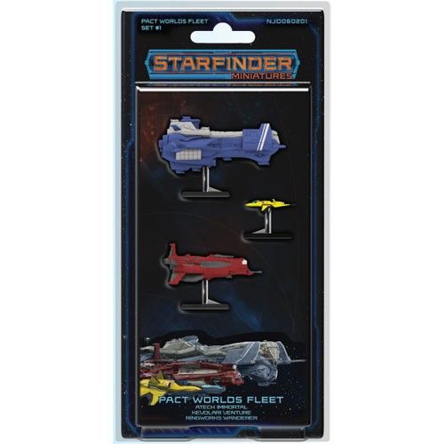 Starfinder Pre Painted Miniatures Pact Worlds Fleet Set 1 - Good Games
