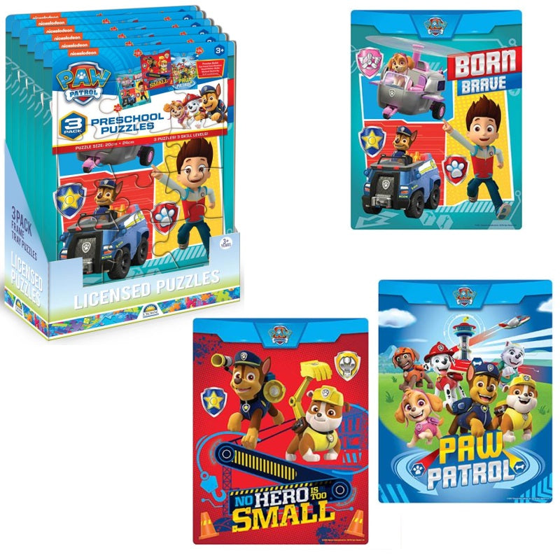 Frame Tray Puzzles - Paw Patrol (3 Pack)