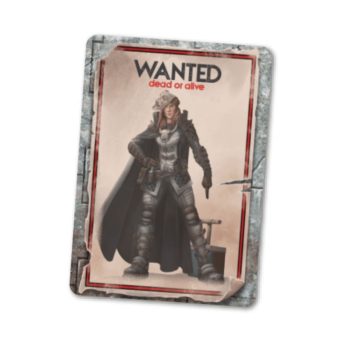 Chrononauts The Gore Years is a wanted poster depicting a female warrior in a cape and armor with WANTED dead or alive text