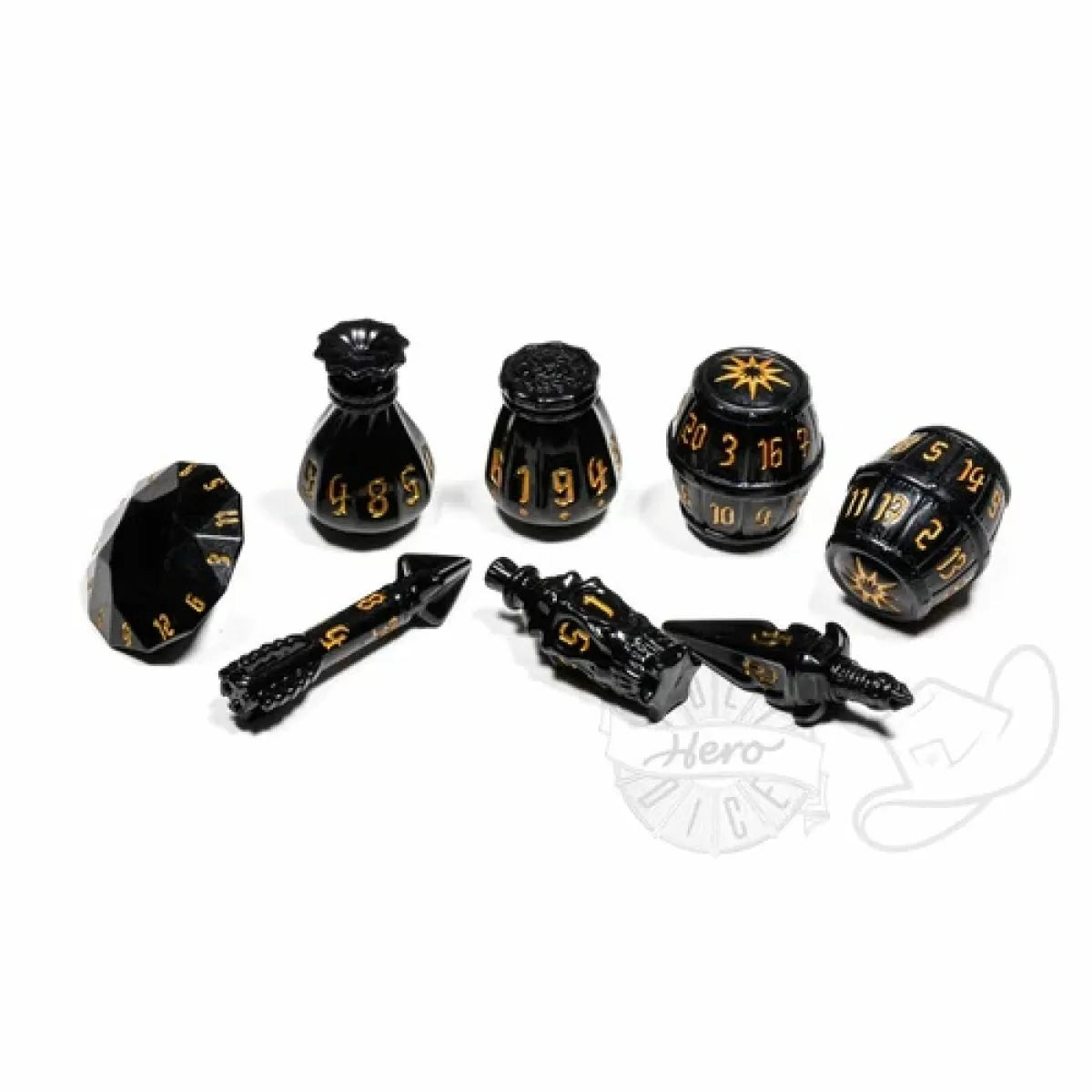 Polyhero Dice - Rogue 8 Dice Set Nightshade - Good Games
