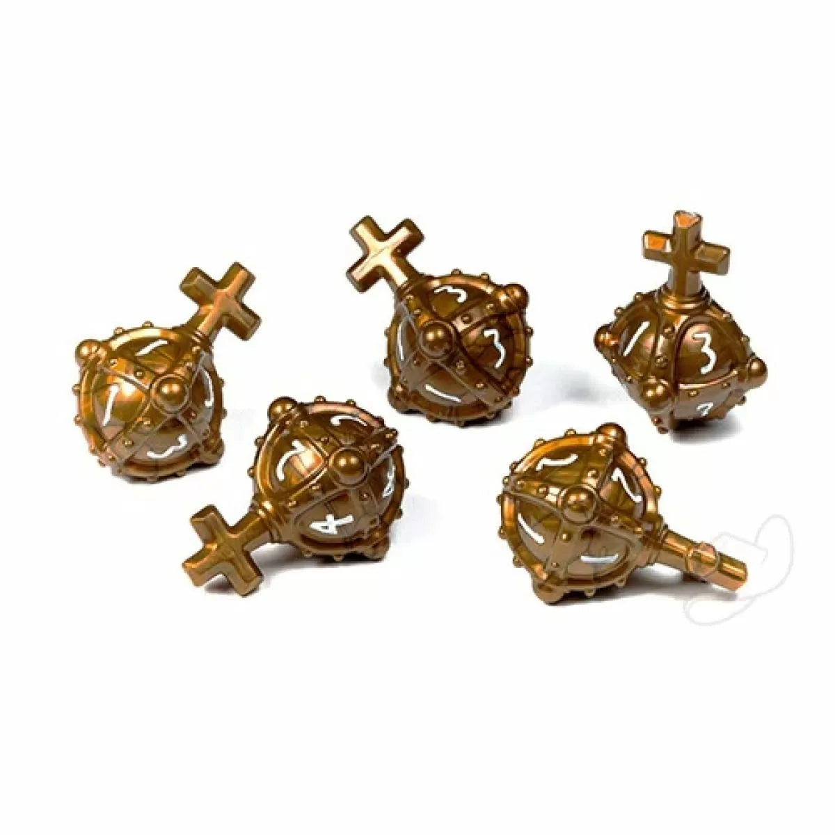 Polyhero Dice - Cleric 5d4 Hallowed Hand Grenades Merciful Gold - Good Games