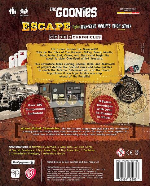 The Goonies: Escape with One-Eyed Willys Rich Stuff - A Coded Chronicles Game - Good Games