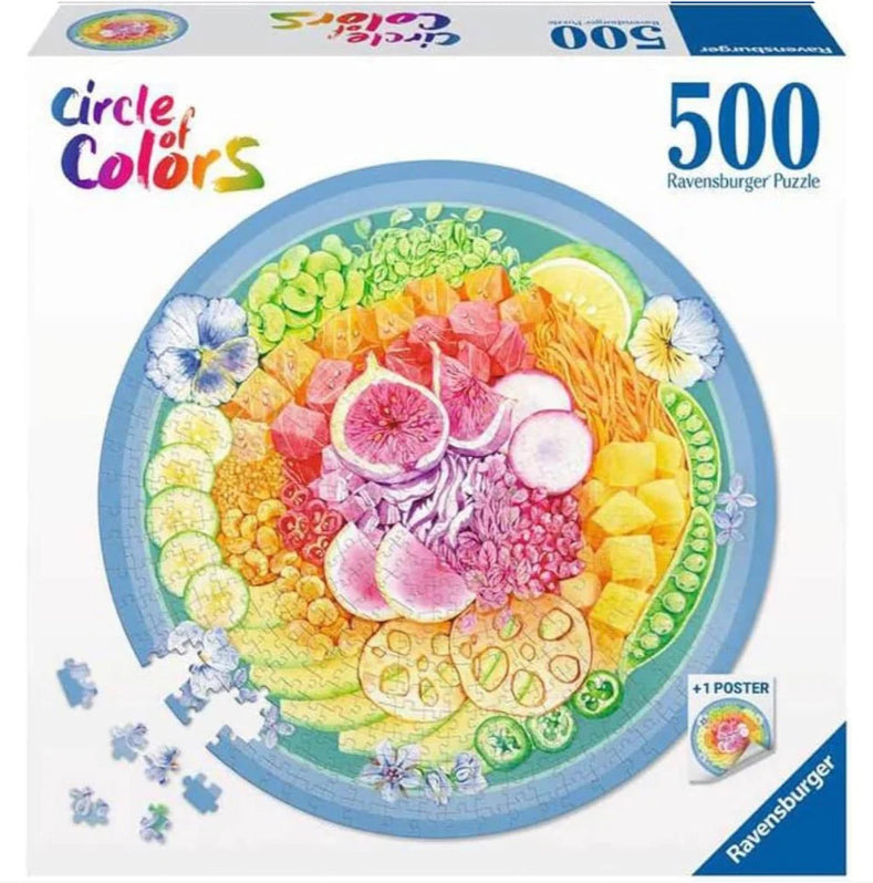 Ravensburger - Circle of Colors-Poke Bowl 500 Piece Jigsaw - Good Games