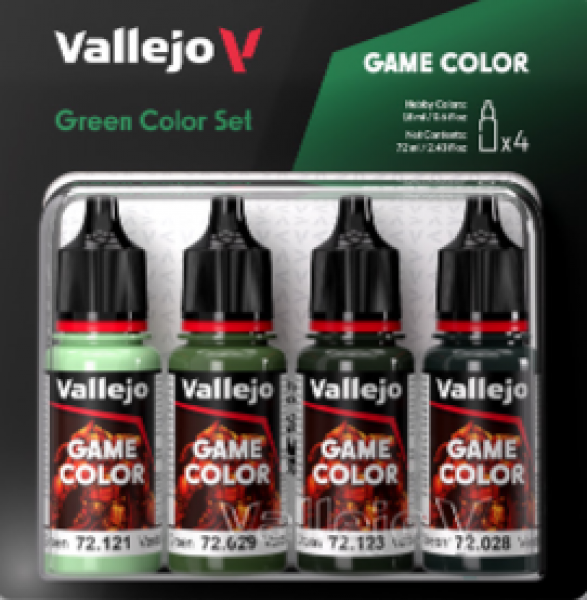 Vallejo Game Colour - Green Color Set - Good Games