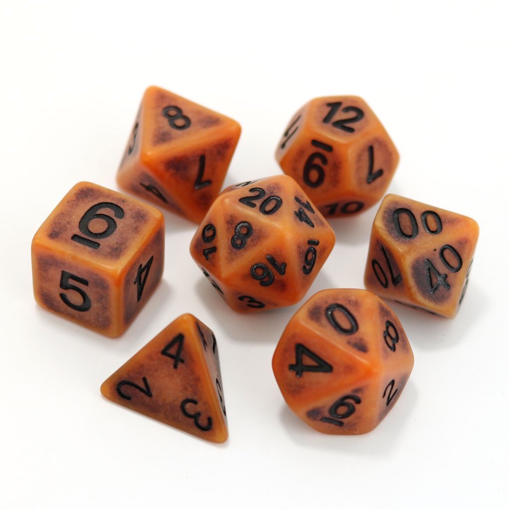 Die Hard Dice Polymer RPG Set - Pumpkin Ancient - Good Games