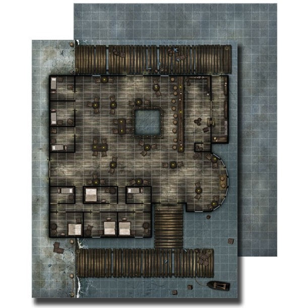 Pathfinder Accessories: Flip-Mat Classics: Waterfront Tavern