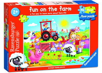 Ravensburger - Fun on the Farm First Floor Puzzle 16 Pieces