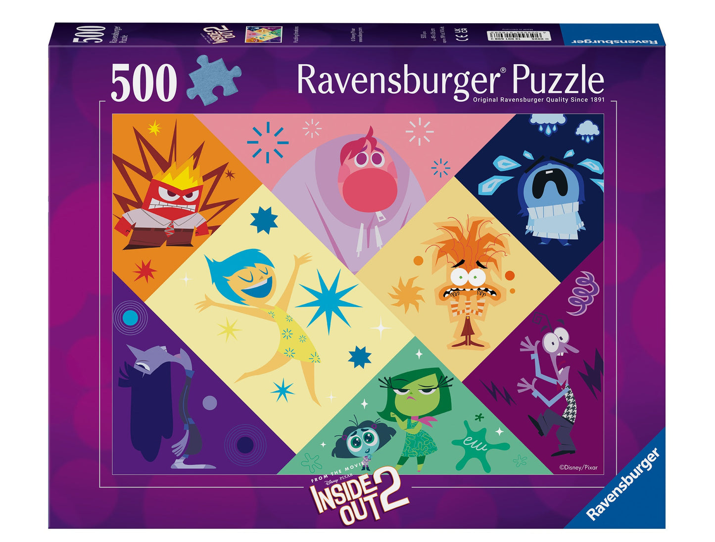 Ravensburger - Disney InSide Out 2 500 Pc Puzzle 2x500 Piece Puzzle