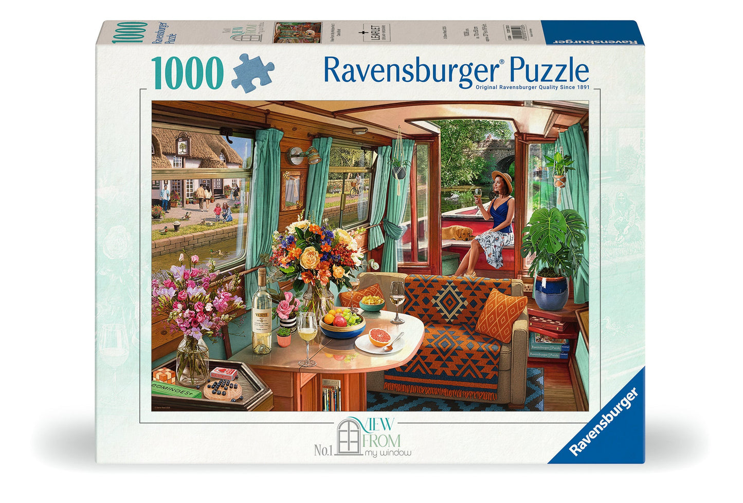 Ravensburger - View from My Window No 1 Canal Boat 1000 Piece Puzzle