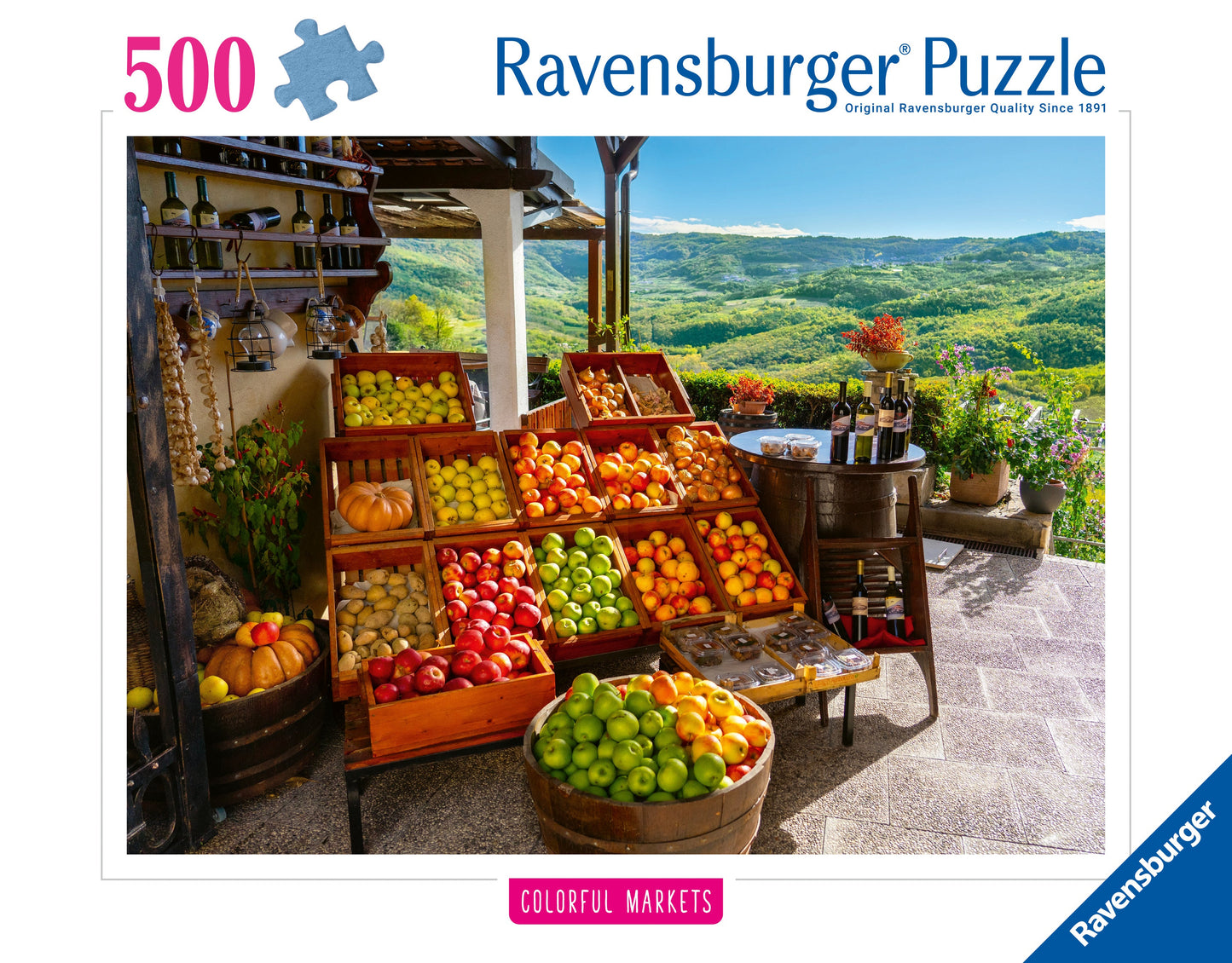 Ravensburger - Fruit and Vegetable Market, Croatia 500 Piece Puzzle