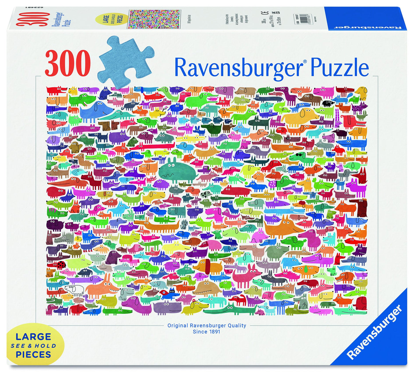 Ravensburger - 387 Dogs & One Cat 300 Piece Puzzle