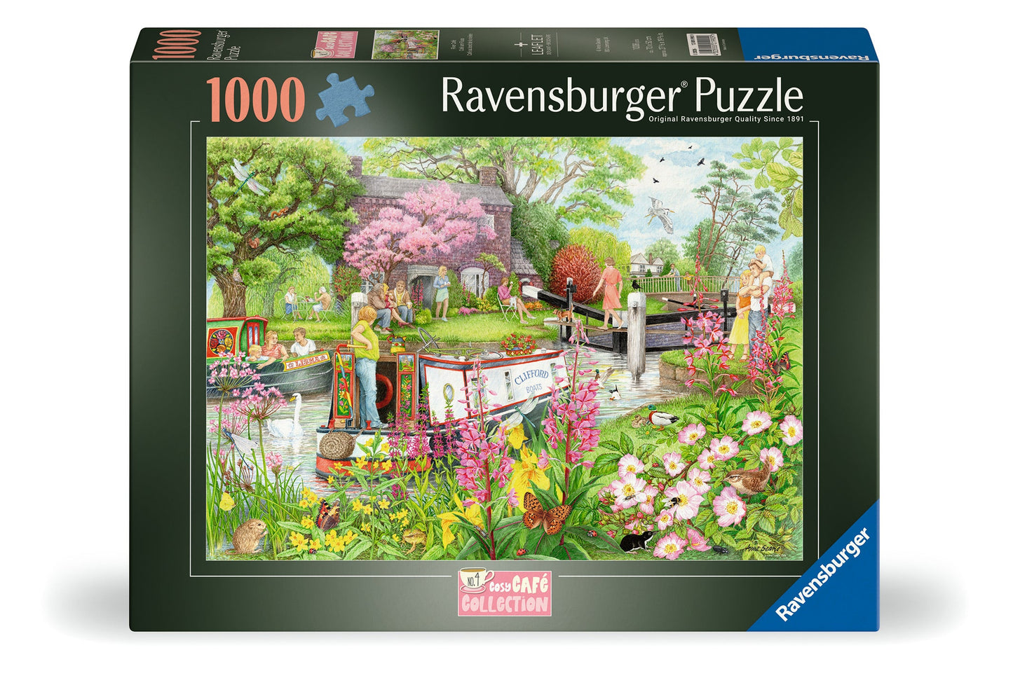 Ravensburger - Cosy Cafe No 4: River Cafe Puzzle 1000 Piece Puzzle