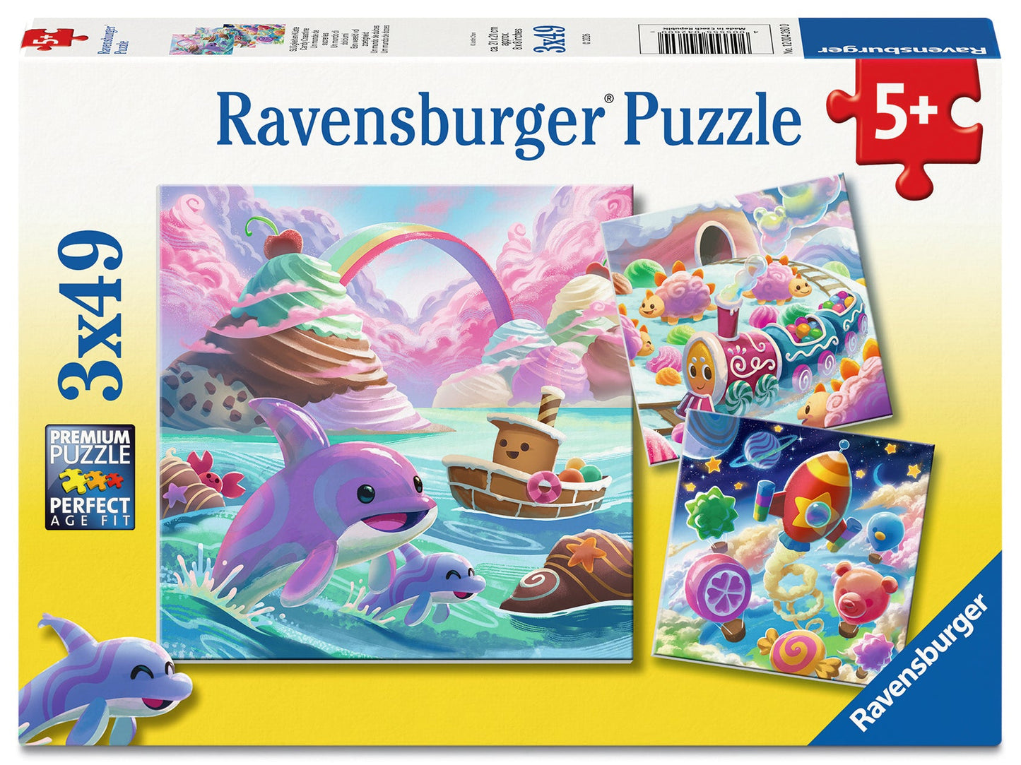 Ravensburger - Candy Coastline Puzzle 3x49 Piece Puzzle