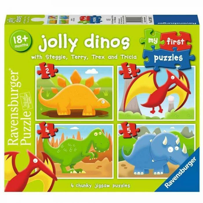 Ravensburger - Jolly Dinos - 4x3 Piece Jigsaw - Good Games