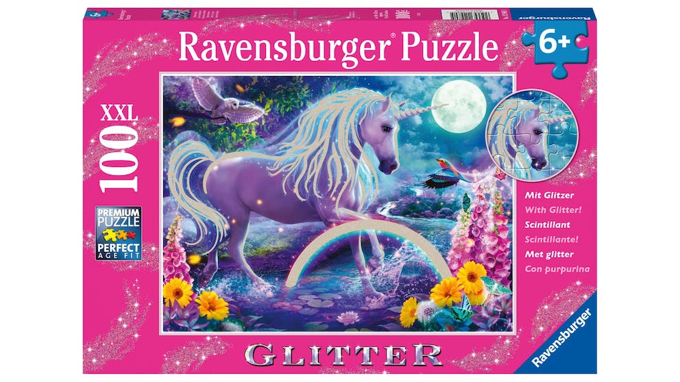 Ravensburger - Glitter Unicorn 100 Piece Jigsaw - Good Games