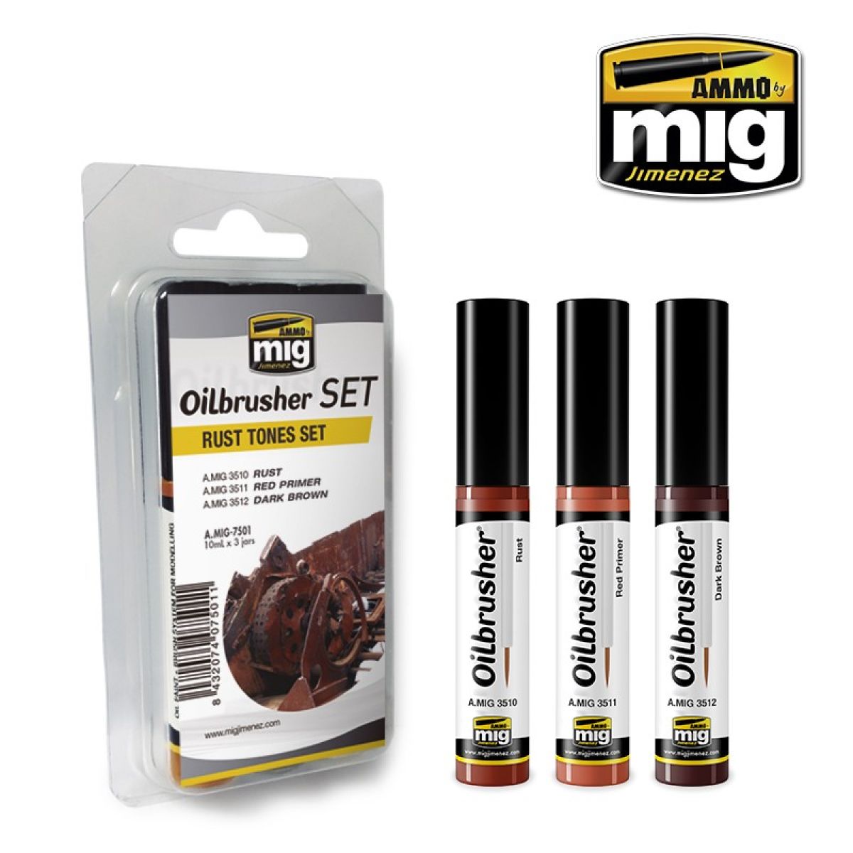 Ammo By Mig Oilbrushers Flesh Tones Set - Good Games