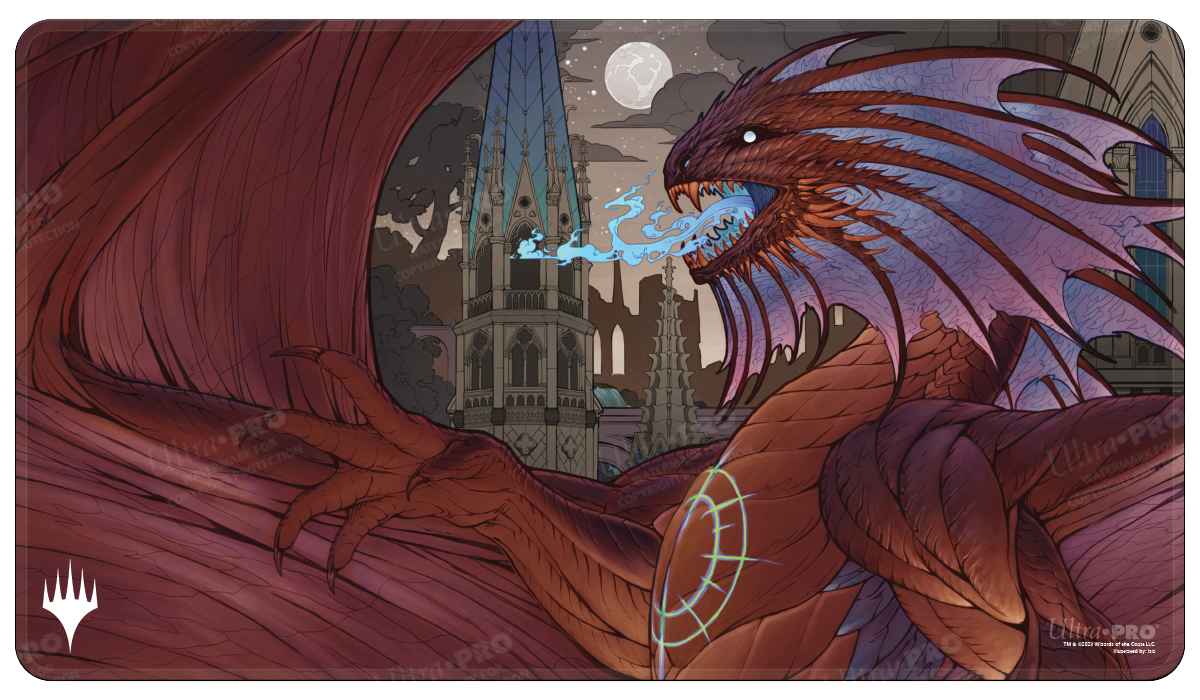 Ultra Pro Magic The Gathering Playmat March of the Machine Aftermath NivMizzet Supreme White Stitched - Good Games