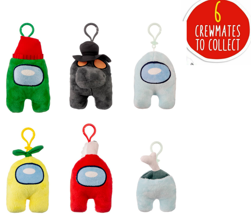 Among Us Crewmade Clipon Plush Assortment - Good Games
