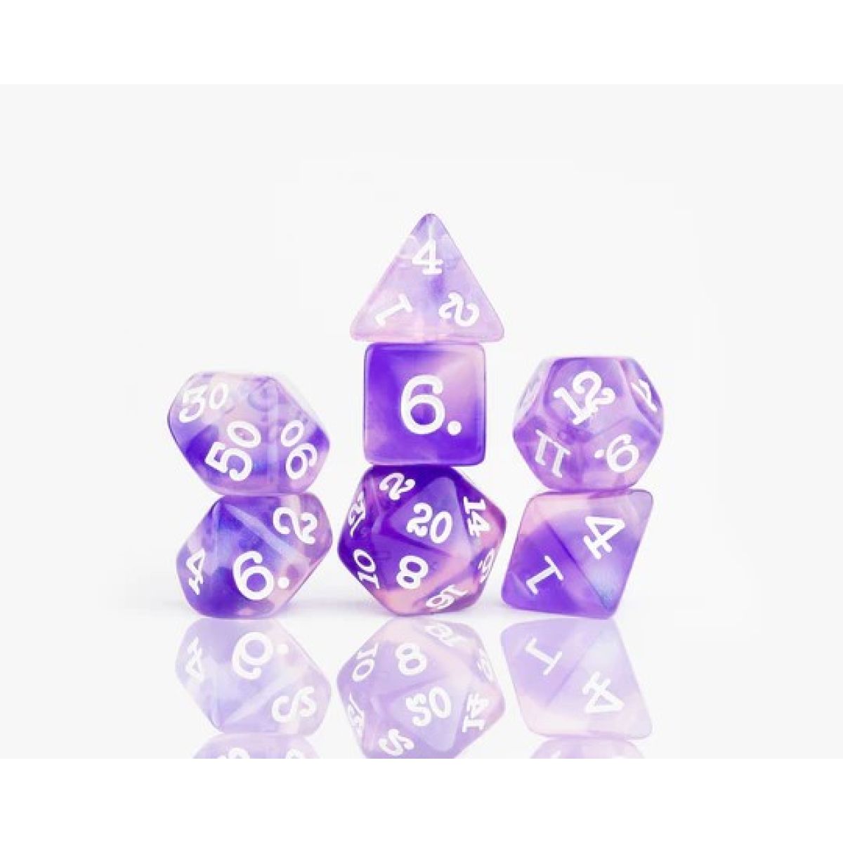 Sirius Dice Purple Glaze Dice Set 7 - Good Games