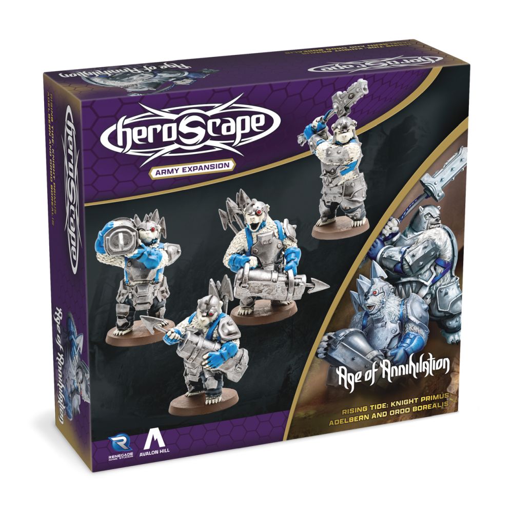 Heroscape - Rising Tide - Knight Primus Adelbern and Ordo Borealis Army Expansion - Good Games