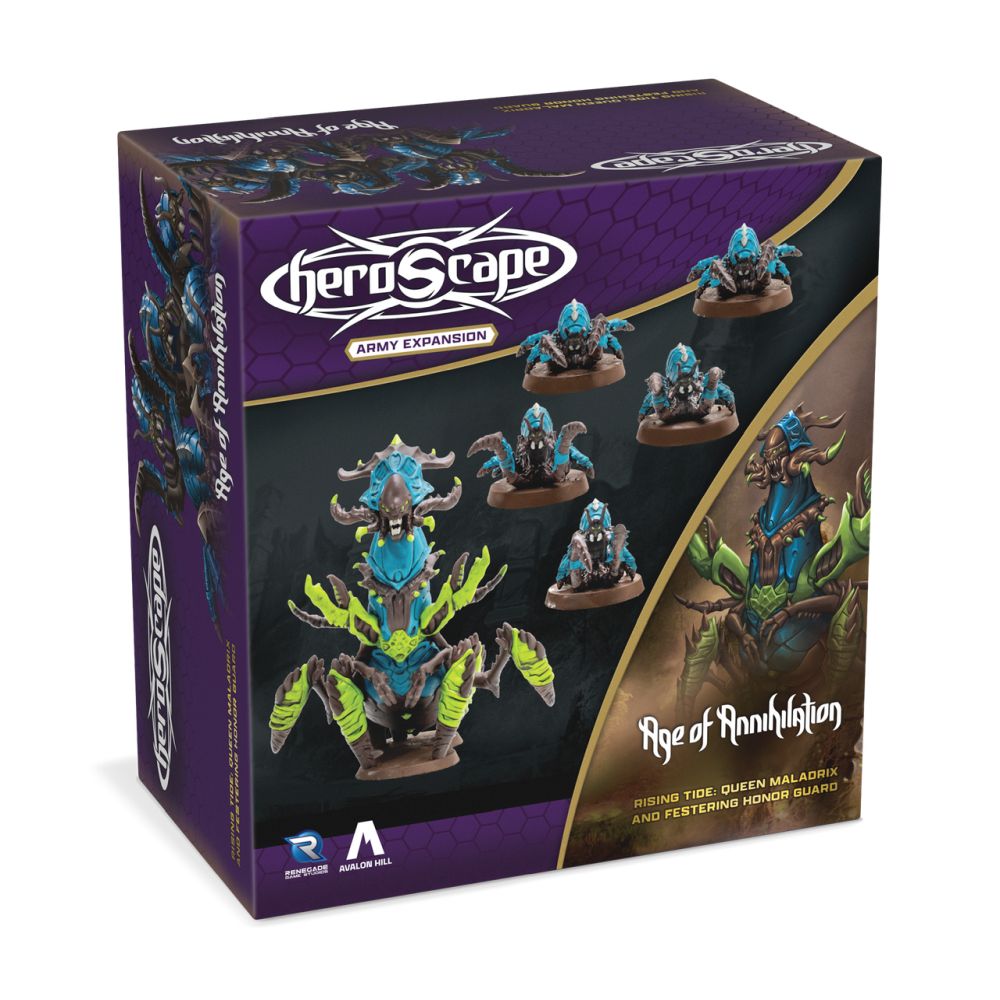 Heroscape - Rising Tide - Queen Maladrix and Festering Honor Guard Army Expansion - Good Games