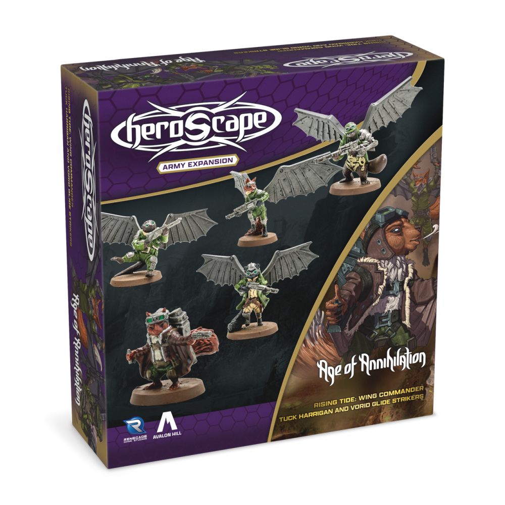 Heroscape - Rising Tide - Wing Commander Tuck Harrigan and Vorid Glidestrikers Army Expansion - Good Games