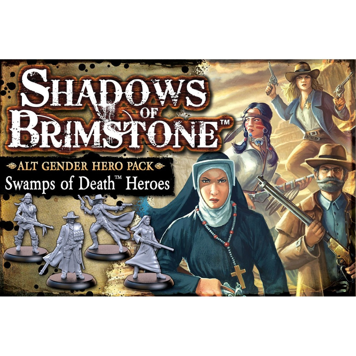 Shadows of Brimstone: Swamps of Death – Alt Gender Hero Pack - Good Games