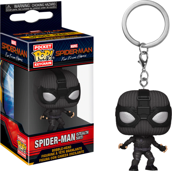 Spiderman: FFH - Stealth Suit Pop! Keychain - Good Games
