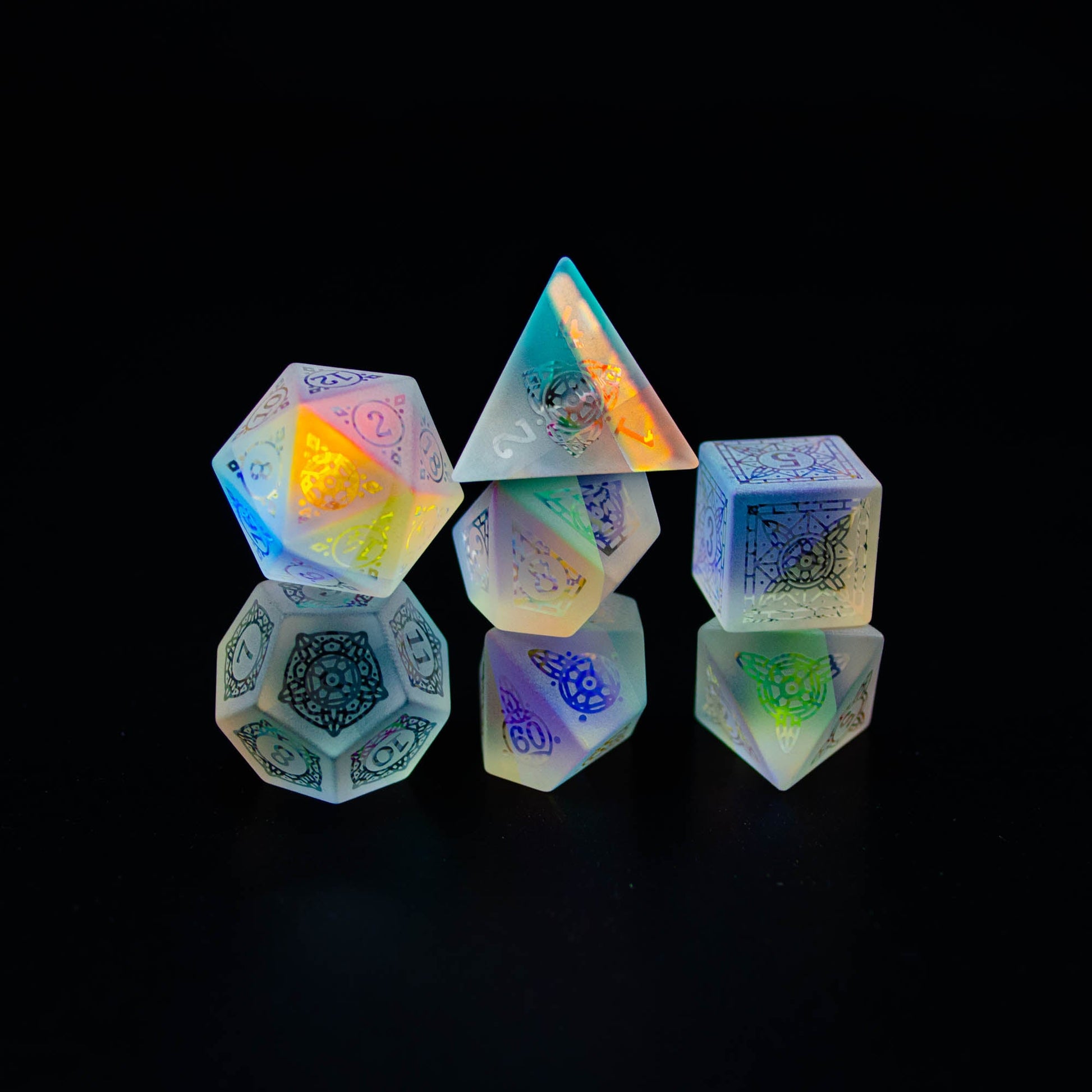 Level Up Dice - Chip Holographic Glass - Good Games