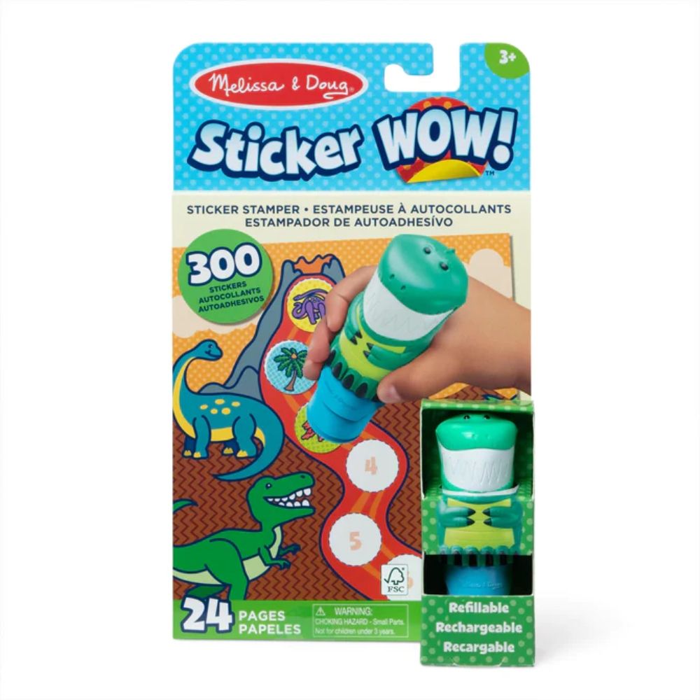 Melissa & Doug - Sticker WOW! Activity Pad Set - Dinosaur (Preorder) - Good Games