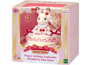 Sylvanian Families - Freya's Birthday - Strawberry Cake Dress