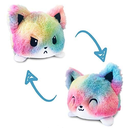 Reversible Plushie - Fox Tie Dye Rainbow - Good Games