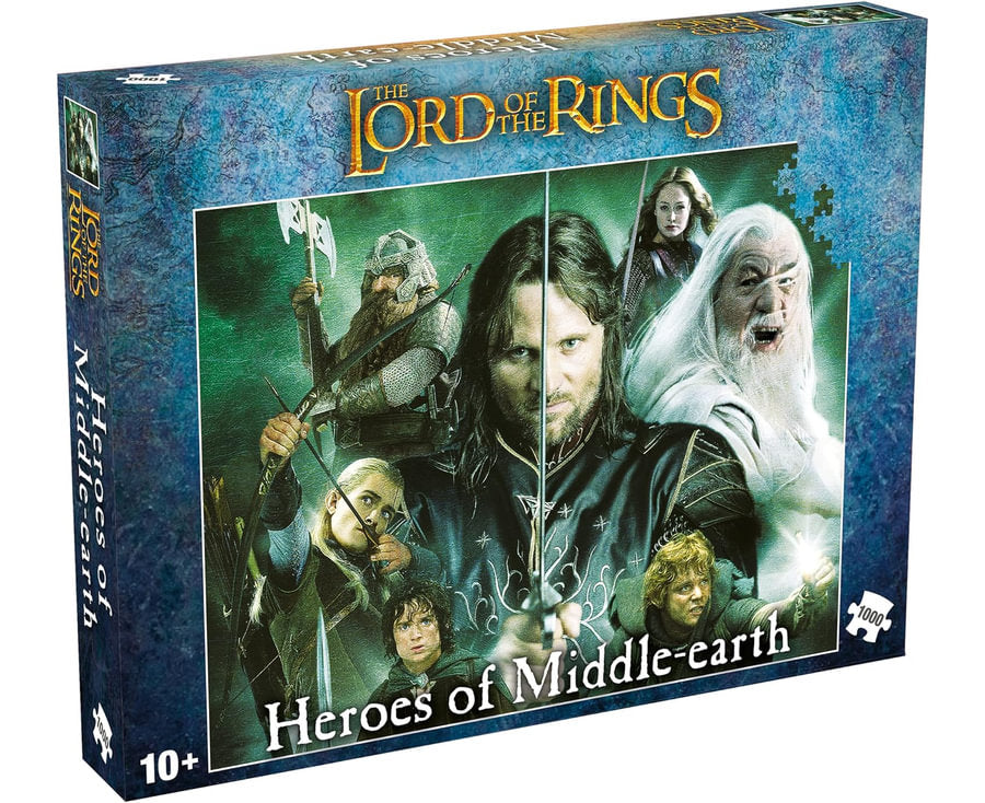 Puzzles: Lord of the Rings - Heroes of Middle Earth 1000 Piece Jigsaw - Good Games