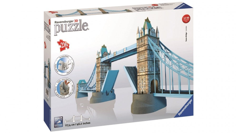 Ravensburger - Tower Bridge - 216 Piece 3D Jigsaw - Good Games