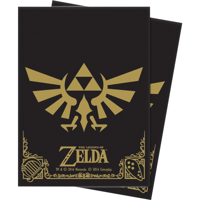 Ultra Pro The Legend Of Zelda: Black And Gold Standard Deck Protector Sleeves (65) - Good Games