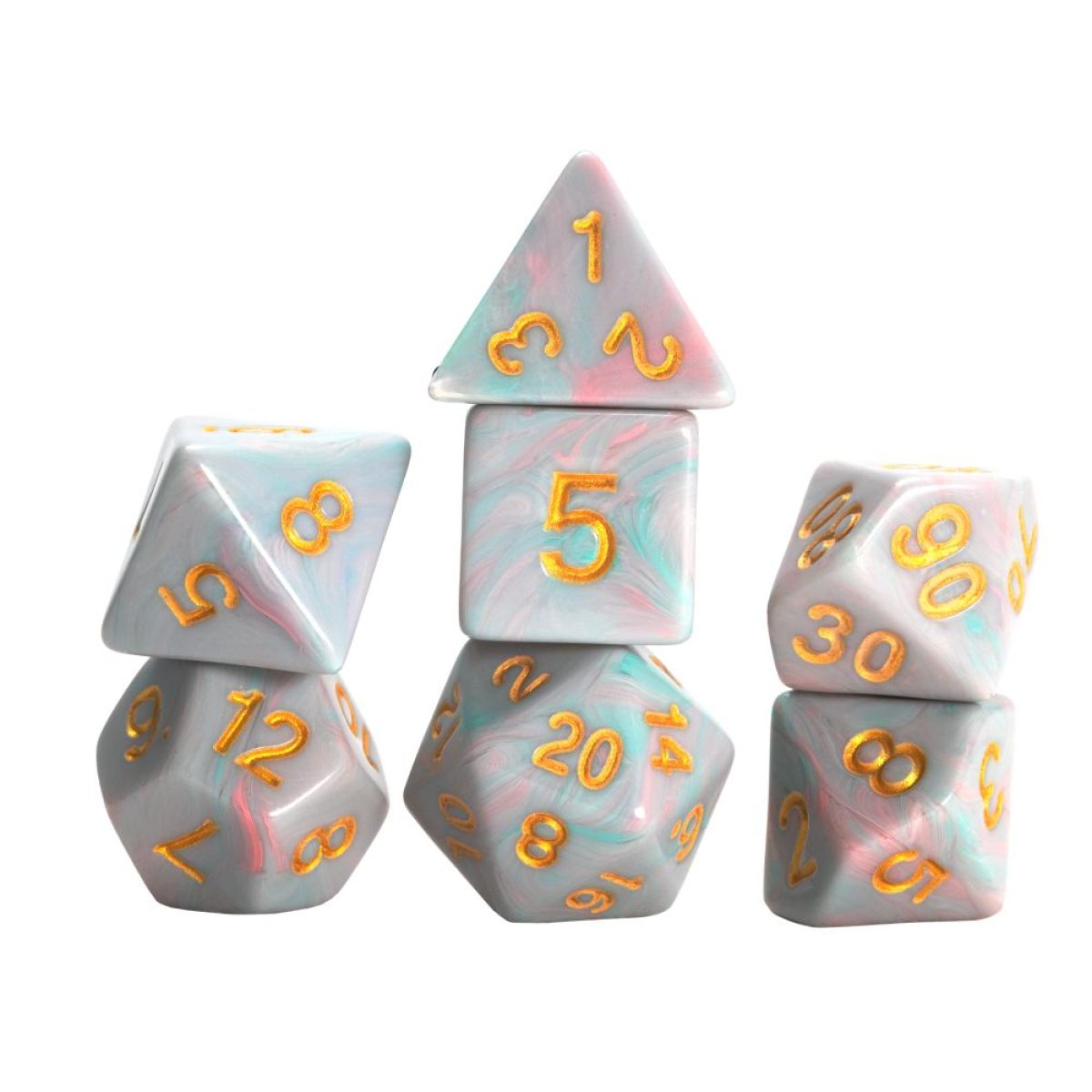 Sirius Dice - Teal Unicorn Dice Set 7 - Good Games