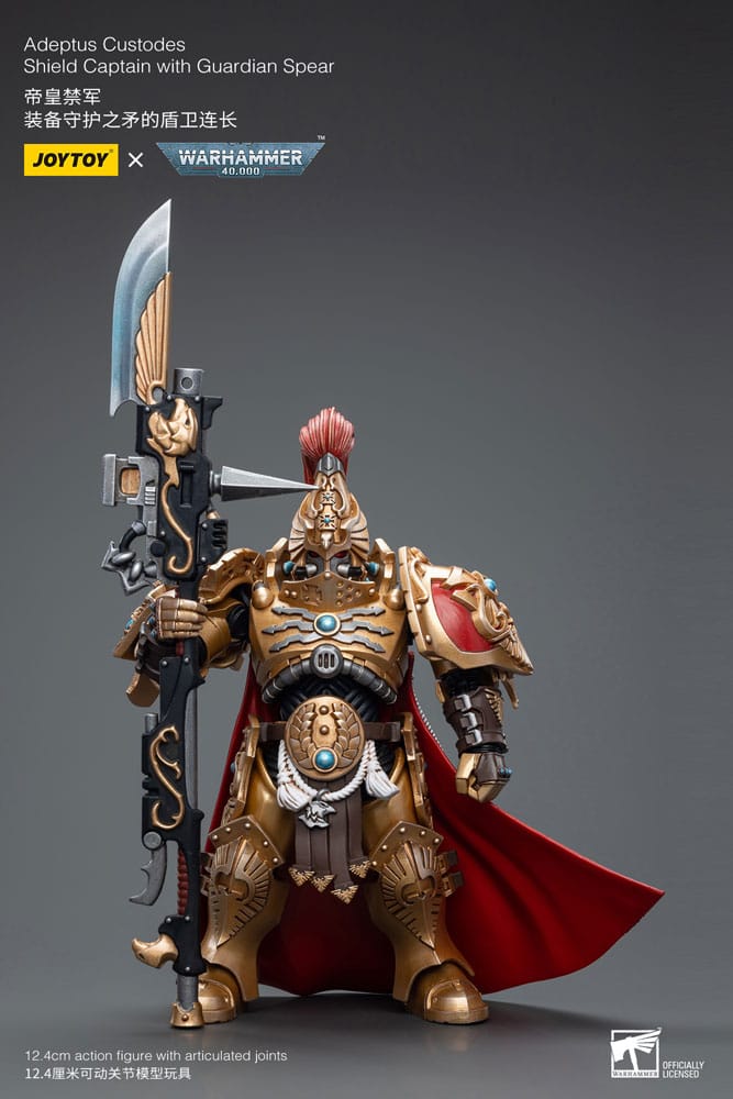 Warhammer Collectibles: 1/18 Scale Adeptus Custodes Shield Captain With Guardian Spear - Good Games