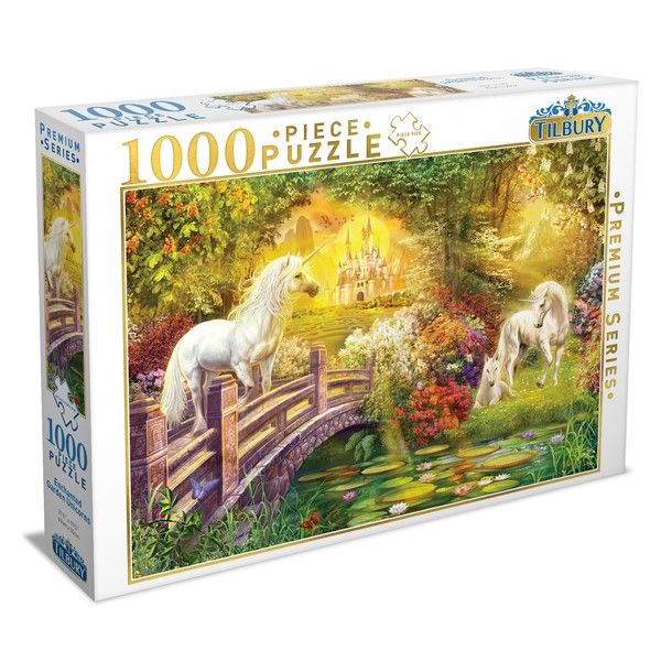 Tilbury - Enchanted Garden Unicorns Puzzle 1000 Piece Jigsaw - Good Games