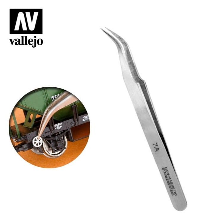 Vallejo Tools #7 Stainless Steel Tweezers - Good Games