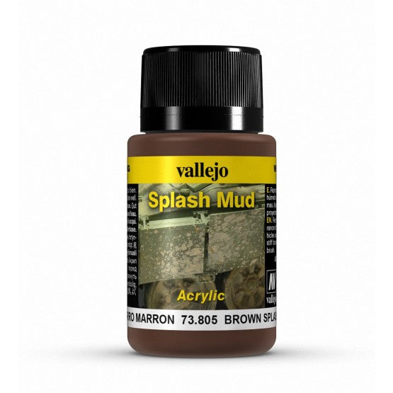 Vallejo Weathering Effects Brown Splash Mud 40 Ml - Good Games
