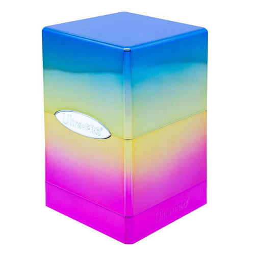 Ultra Pro - Deck Box Satin Tower Hi-Gloss - Rainbow - Good Games