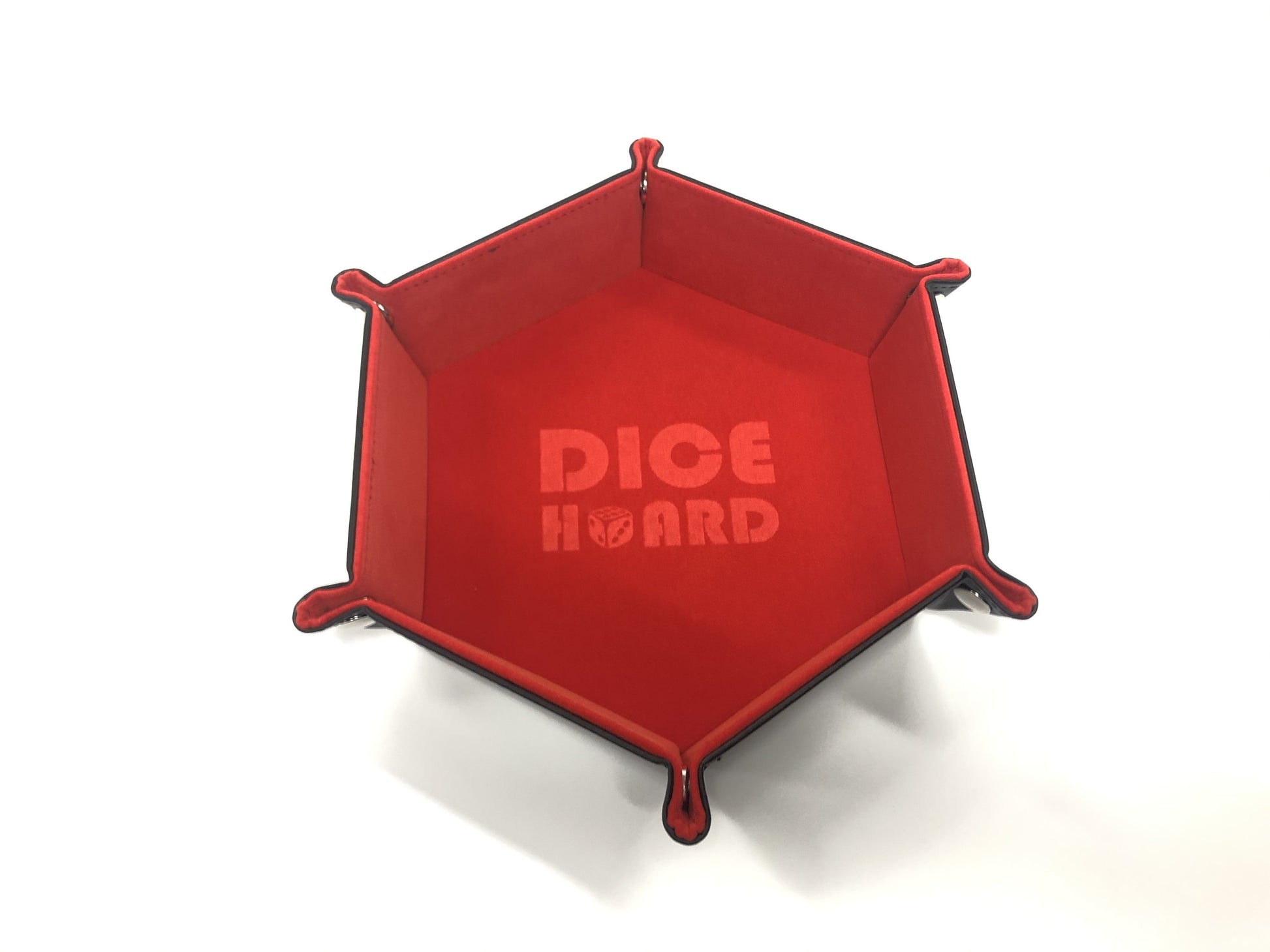 Dice Hoard Dice Tray Hex Red - Good Games