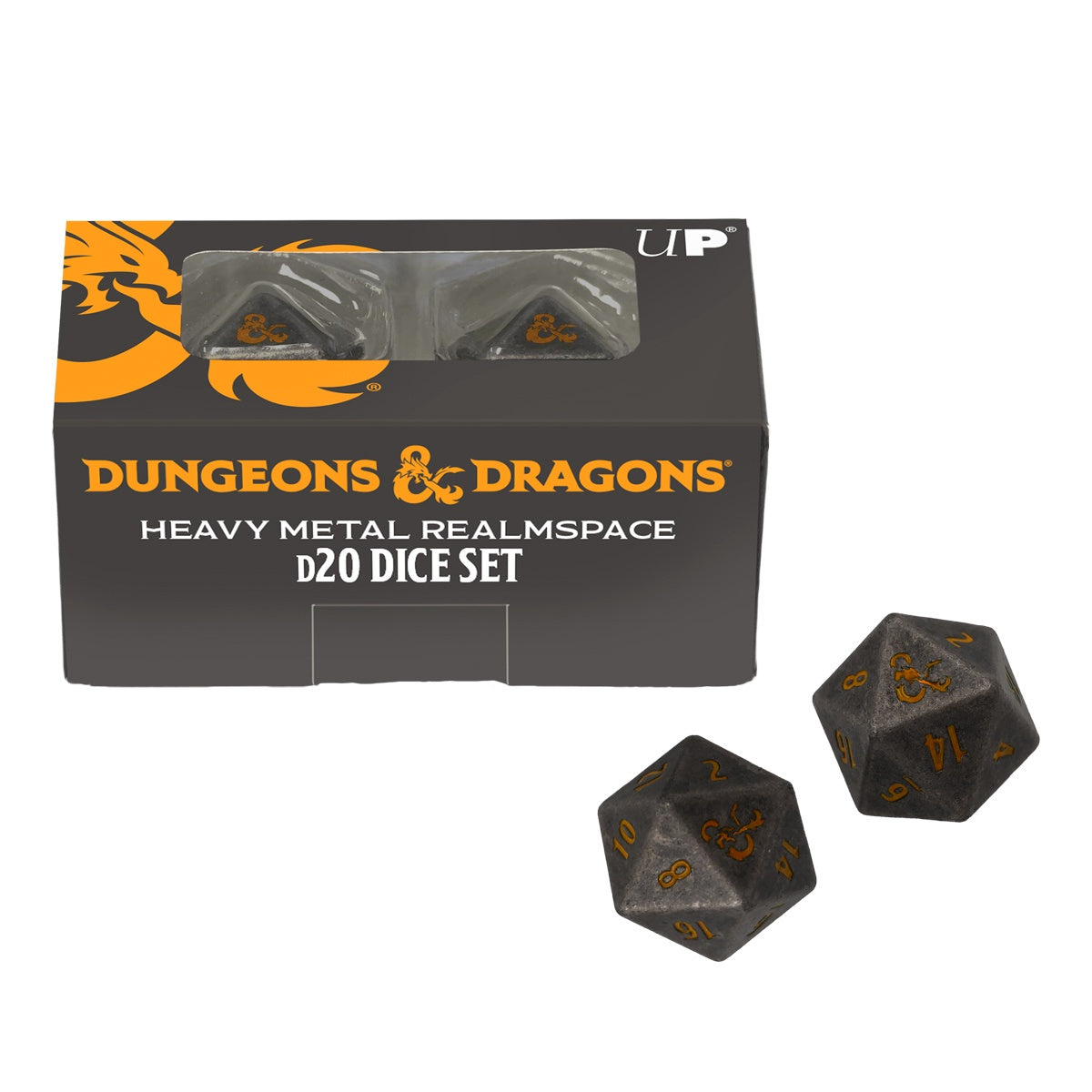 Dungeons & Dragons Heavy Metal Realmspace D20 Dice Set (2) - Good Games