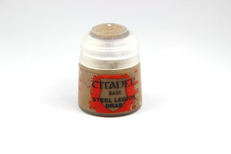 Games Workshop Citadel – Pot De Peinture Base Steel Legion Drab – Pour Figurines Warhammer