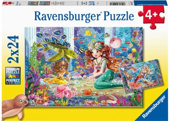 Ravensburger - Mermaid Tea Party 2x24 Piece Jigsaw - Good Games
