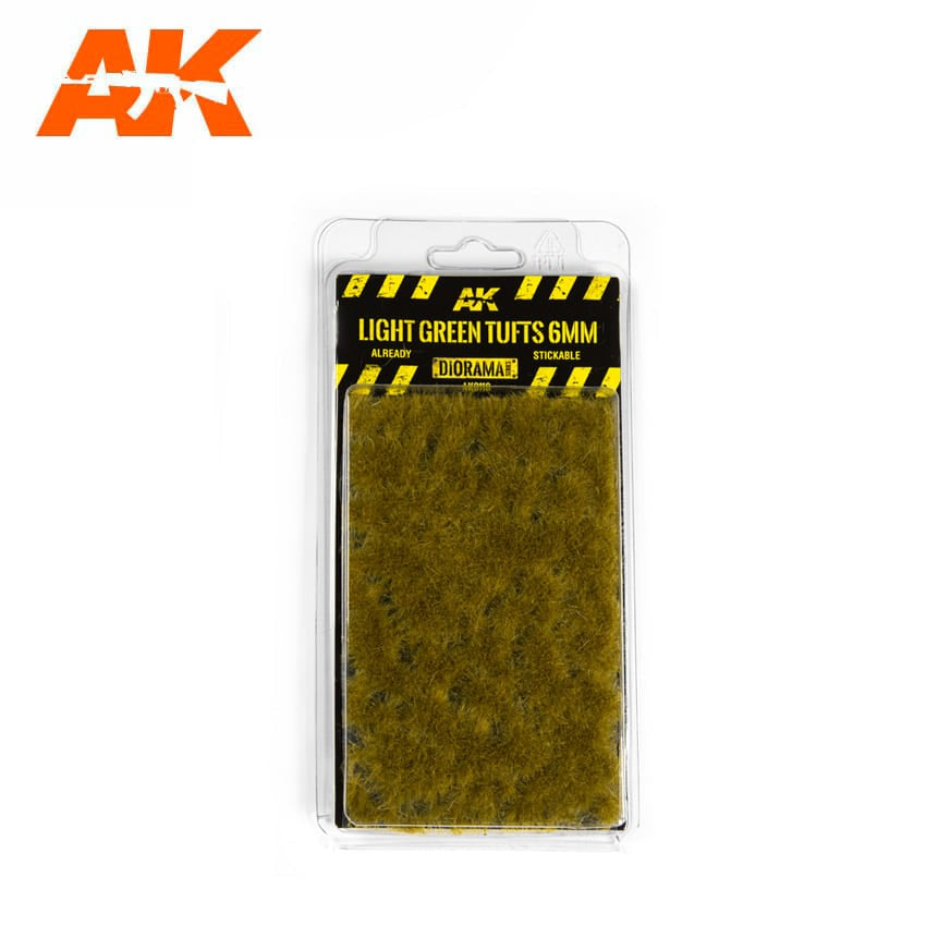 AK Interactive Vegetation - Light Green tufts 6mm - Good Games
