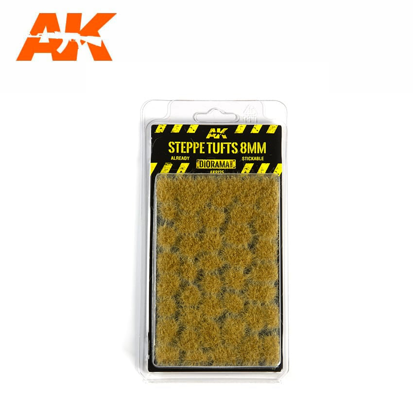 AK Interactive Vegetation - Steppe Tufts 8mm - Good Games