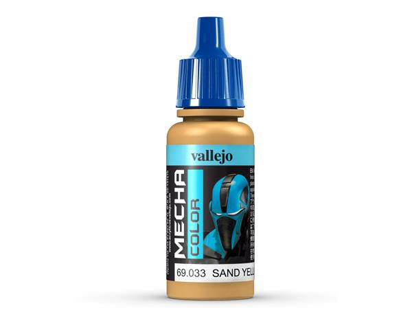 Vallejo Mecha Colour - Sand Yellow 17ml Acrylic Paint (AV69033) - Good Games