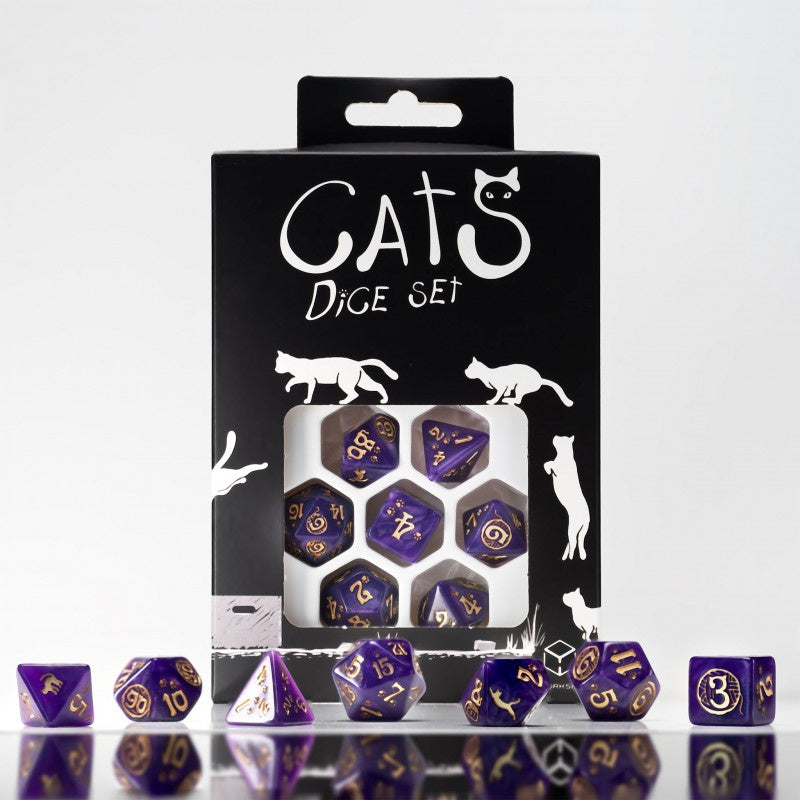 Q Workshop - Cats Dice Set - Purrito Dice Set 7 - Good Games