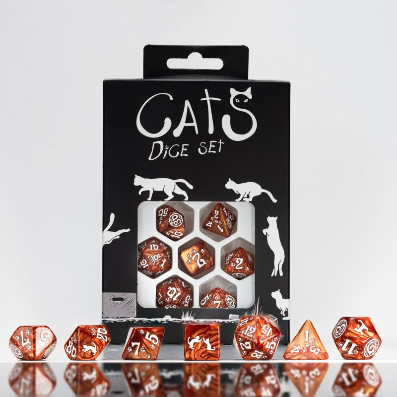 Q Workshop - Cats Dice Set - Muffin Dice Set 7 - Good Games